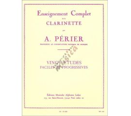 PERIER - VINGT (20) ETUDES FACILES ET PROGRESSIVES