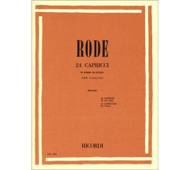 24 CAPRICCI IN FORMA DI STUDIO PER VIOLINO - RODE