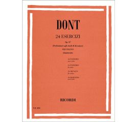 24 ESERCIZI OPUS 37PER VIOLINO - DONT