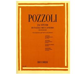 24 STUDI DI FACILE MECCANISMO PER PIANOFORTE - POZZOLI