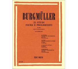 25 STUDI FACILI E PROGRESSIVI OP.100 - FRIEDRICH BURGMULLER