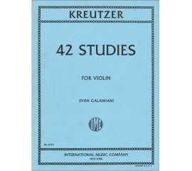 42 STUDIES FOR VIOLIN - KREUTZER