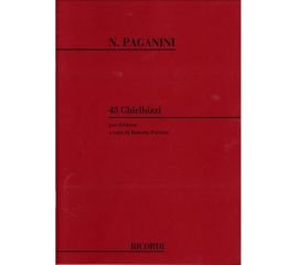 43 GHIRIBIZZI X CHITARRA - NICCOLO PAGANINI