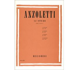 12 STUDI PER VIOLA - ANZOLETTI