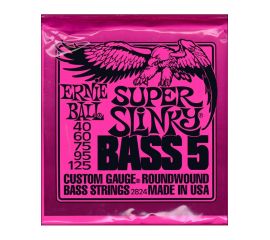 CORDIERA PER BASSO ELETTRICO 5 CORDE 2824  FR SUPER SLINKY 40-125 ERNIE BALL CUS
