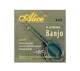Strings set for Banjo 5 strings Alice AJ05