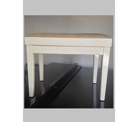 White Height Adjustable Piano Bench (Used)