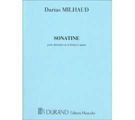 SONATINE POUR CLARINETTE EN SI BEMOL ET PIANO - MILHAUD