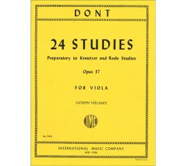 24 STUDI OP.37  PER VIOLA  DONT