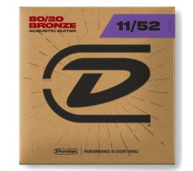 CORDIERA ACUSTICA PER CHITARRA FOLK DAB1152 DUNLOP STINGS 11/52 BRONZE 80/20 MED