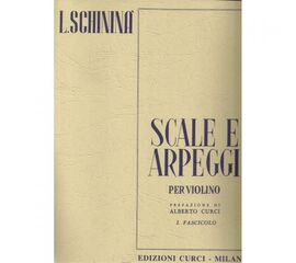Scale e arpeggi per violino- Schininà fascicolo 1