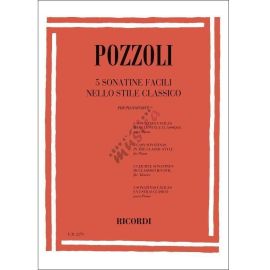 POZZOLI 5 SONATINE FACILI PER PIANOFORTE