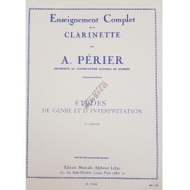 PERIER - ETUDES DE GENRE ET D'INTERPRETATION