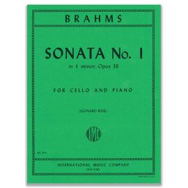 BRAHMS - SONATA N. 1 IN E MINOR, OPUS 38