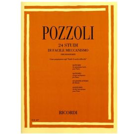 24 STUDI DI FACILE MECCANISMO PER PIANOFORTE - POZZOLI