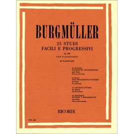 25 STUDI FACILI E PROGRESSIVI OP.100 - FRIEDRICH BURGMULLER