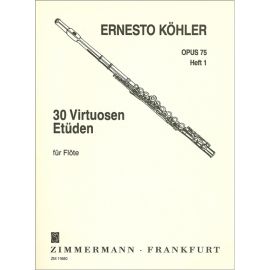 30 VIRTUOSEN ETUDEN OPUS 75 -KOHLER