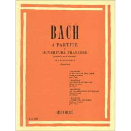 4 PARTITE E OUVERTURE FRANCESE PER PIANOFORTE - BACH