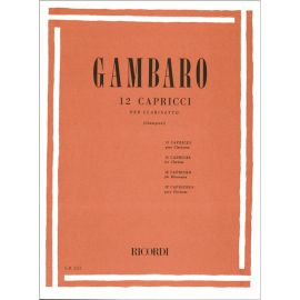 12 CAPRICCI PER CLARINETTO - GAMBARO