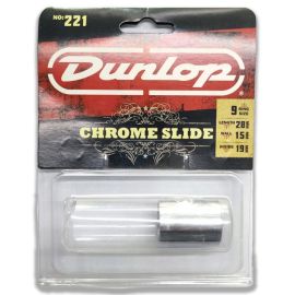 DUNLOP 221 CHROMED STEEL SLIDE MEDIUM SHORT EKO