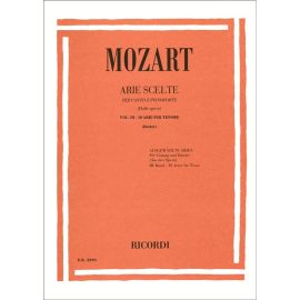ARIE SCELTE PER CANTO E PIANOFORTE VOLUME III - MOZART