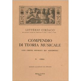 COMPENDIO DI TEORIA MUSICALE QUARTO CORSO - CIRIACO