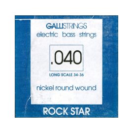 CORDA PER BASSO ELETTRICO 040  GALLISTRINGS LONG SCALE 34-36 NICKEL ROCK STAR