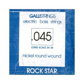 CORDA PER BASSO ELETTRICO 045  GALLISTRING LONG SCALE 34-36 NICKEL ROCK STAR