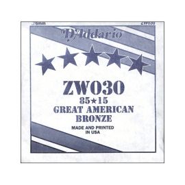 CORDA PER CHITARRA ACUSTICA FOLK  ZW 030  D' ADDARIO 85/15 GREAT AMERICAN BRONZ
