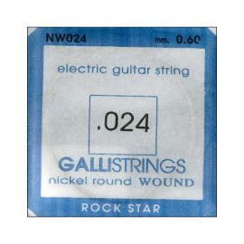CORDA PER CHITARRA ELETTRICA 024 ROCK STAR GALLISTRINGS NICKEL ROUND WOUND