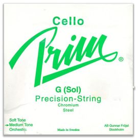 CORDA PER VIOLONCELLO PRIM CHROMIUM STEEL G SOL MEDIUM TONE PRECISION-STRING
