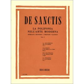 LA POLIFONIA NELL'ARTE MODERNA VOLUME UNO - DE SANCTIS