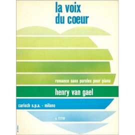 LA VOIX DU COEUR POUR PIANO - VAN GAEL
