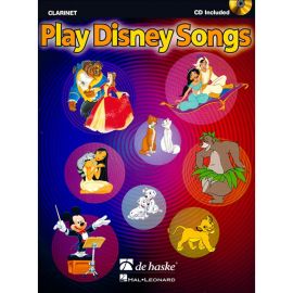 PLAY DISNEY SONGS PER CLARINET +CD - DE HASKE