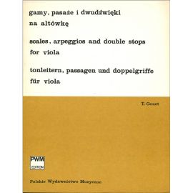 SCALES, ARPEGGIOS AND DOUBLE STOPS FOR VIOLA - GONET