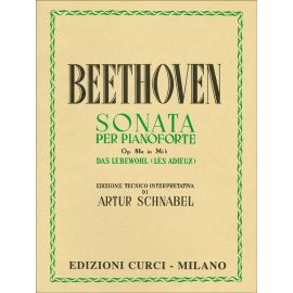 SONATA PER PIANOFORTE OPUS 81a IN Mi b - BEETHOVEN