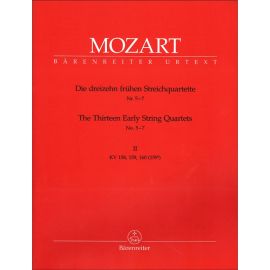 THE THIRTEEN EARLY STRING QUARTETS NUMERO 5_7 VOLUME II KV 158_159_160 - MOZART