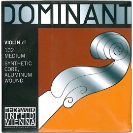 THOMASTIK INFELD DOMINANT 132 D-1 MEDIUM SYNTHETIC CORE ALUMINUM WOUND PER VIOLI