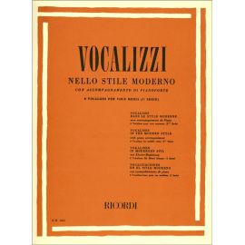 VOCALIZZI NELLO STILE MODERNO SERIE I PER VOCE MEDIA - AUTORI VARI