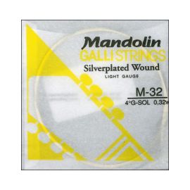 CORDA PER MANDOLINO GALLISTRINGS SILVERPLATED WOUND LIGTH GAUGE M-32 4?? G-SOL