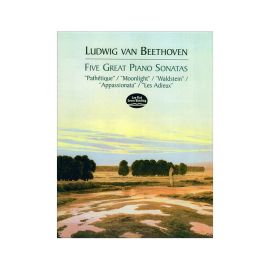 FIVE GREAT PIANO SONATAS - LUDWIG VAN BEETHOVEN