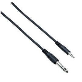 Cavo per dispositivi elettronici - jack stereo  6,3 mm - jack stereo  3,5 mm