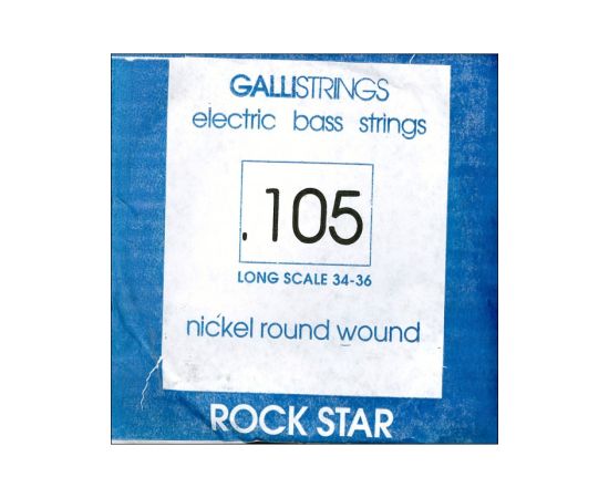CORDA PER BASSO ELETTRICO 105 GALLISTRINGS LONG SCALE 34-36 NICKEL ROCK STAR